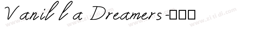 Vanilla Dreamers字体转换